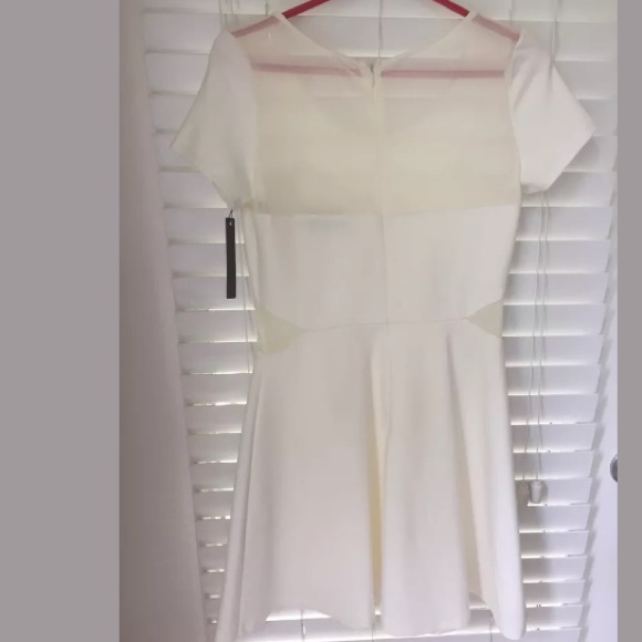 “French Connection” NEW Women's Mesh White Dress - Picture 4 of 5
